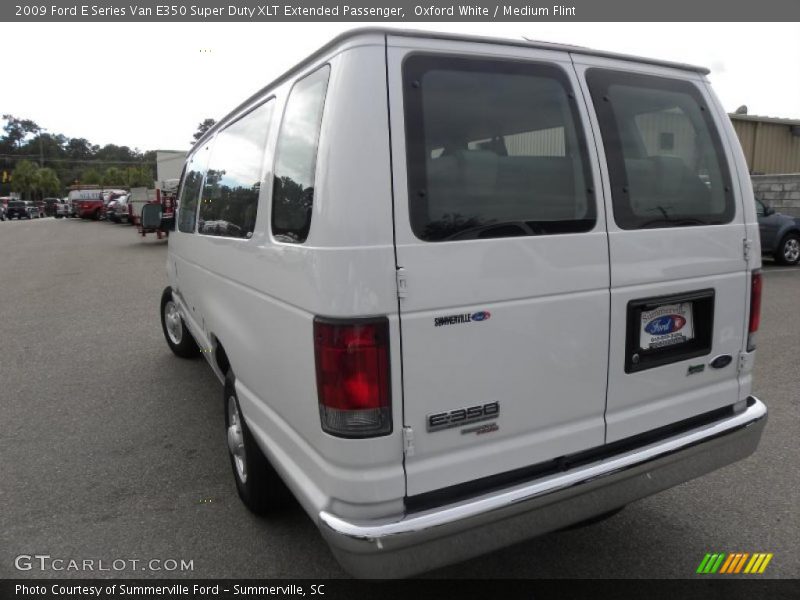 Oxford White / Medium Flint 2009 Ford E Series Van E350 Super Duty XLT Extended Passenger