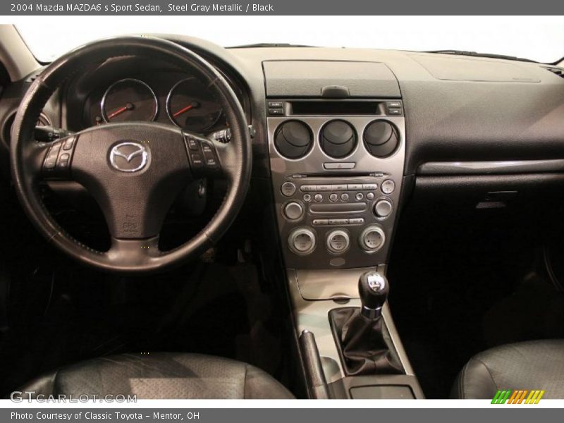 Steel Gray Metallic / Black 2004 Mazda MAZDA6 s Sport Sedan