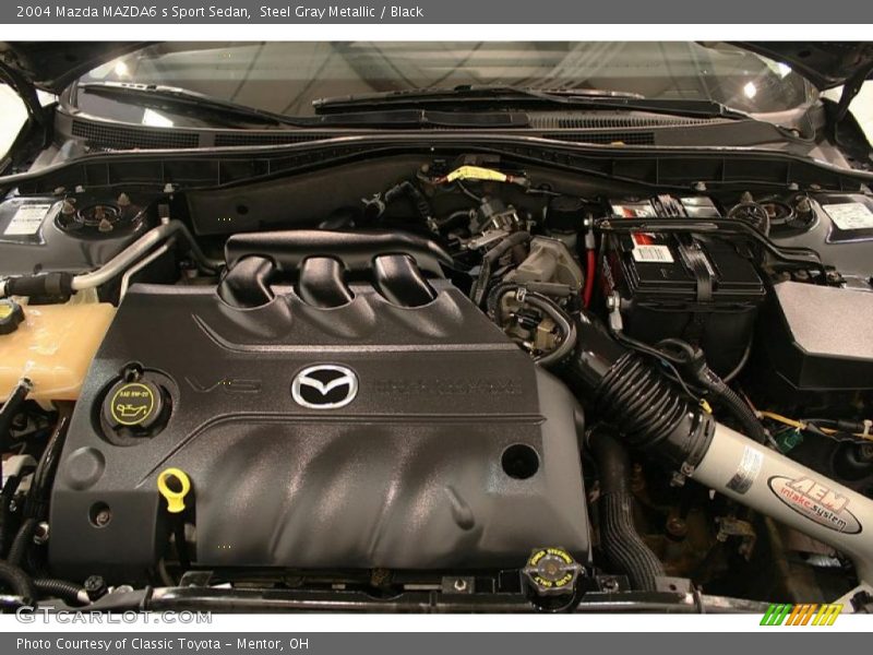Steel Gray Metallic / Black 2004 Mazda MAZDA6 s Sport Sedan