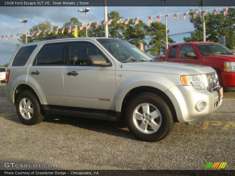 Silver Metallic / Stone 2008 Ford Escape XLT V6
