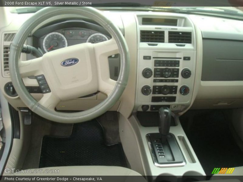 Silver Metallic / Stone 2008 Ford Escape XLT V6