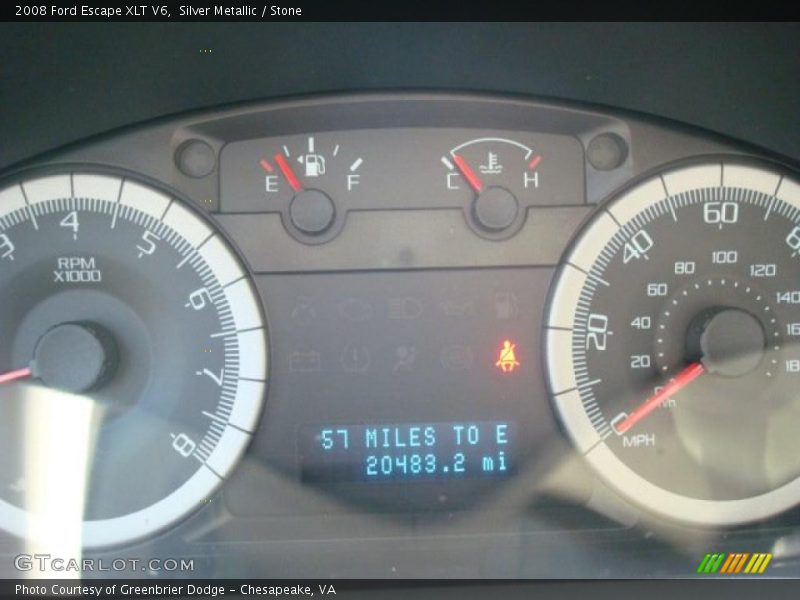 Silver Metallic / Stone 2008 Ford Escape XLT V6
