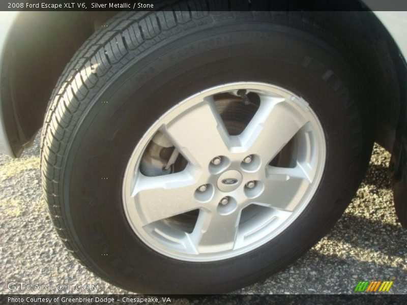 Silver Metallic / Stone 2008 Ford Escape XLT V6