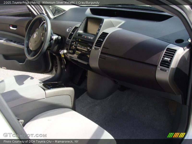 Millenium Silver Metallic / Gray/Burgundy 2005 Toyota Prius Hybrid