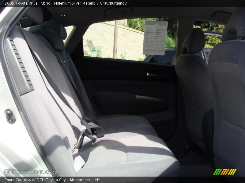 Millenium Silver Metallic / Gray/Burgundy 2005 Toyota Prius Hybrid