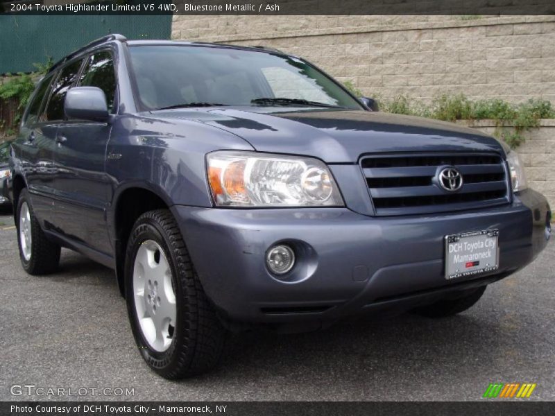 Bluestone Metallic / Ash 2004 Toyota Highlander Limited V6 4WD