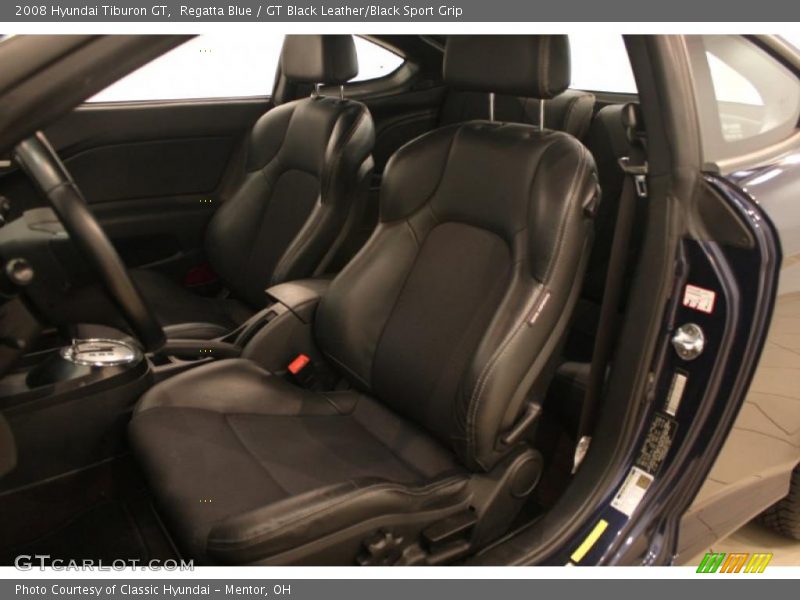  2008 Tiburon GT GT Black Leather/Black Sport Grip Interior