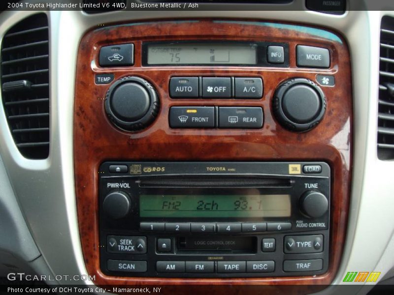 Bluestone Metallic / Ash 2004 Toyota Highlander Limited V6 4WD