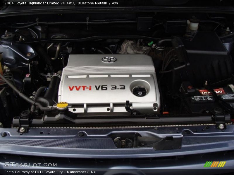 Bluestone Metallic / Ash 2004 Toyota Highlander Limited V6 4WD