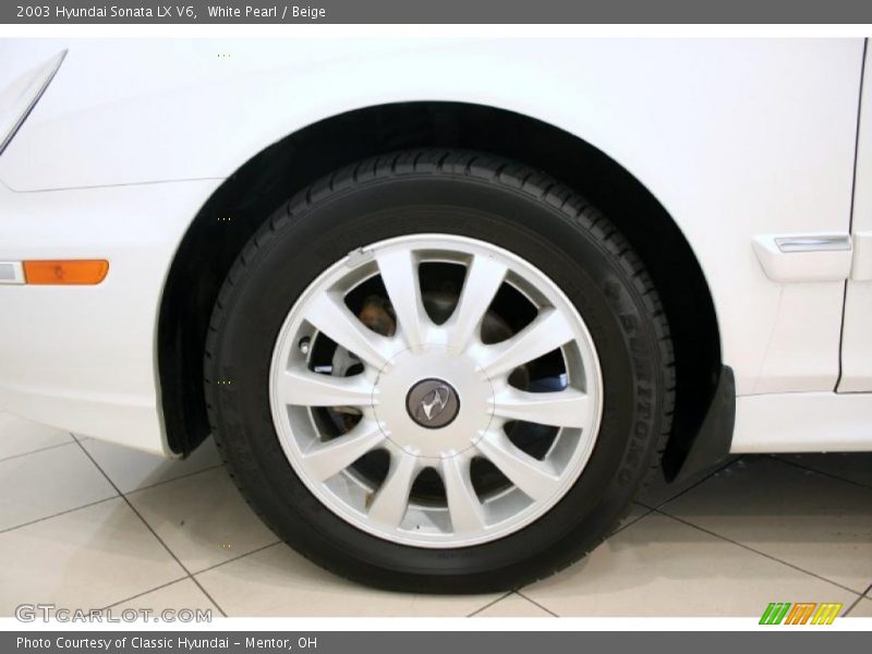 White Pearl / Beige 2003 Hyundai Sonata LX V6