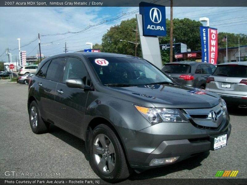 Nimbus Gray Metallic / Ebony 2007 Acura MDX Sport