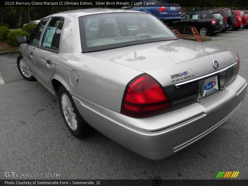 Silver Birch Metallic / Light Camel 2010 Mercury Grand Marquis LS Ultimate Edition