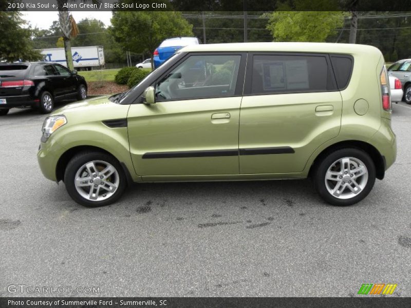 Alien Green / Black Soul Logo Cloth 2010 Kia Soul +