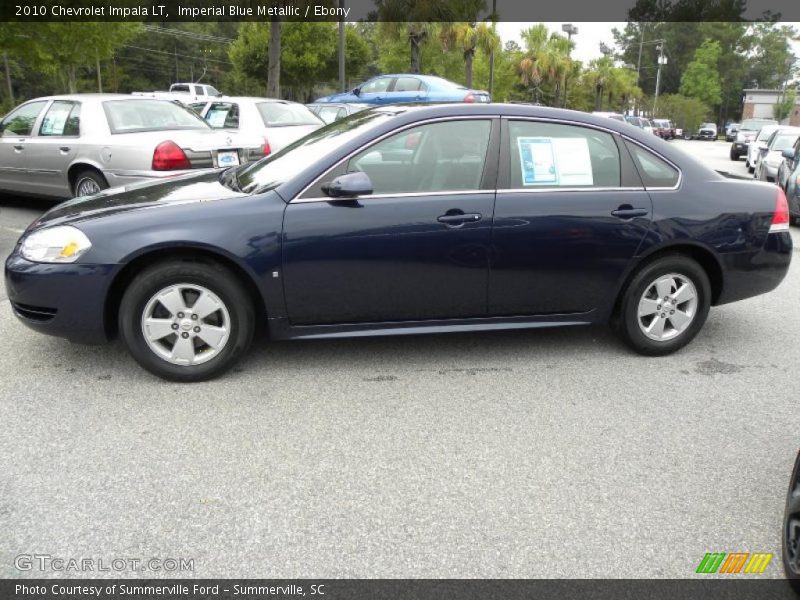 Imperial Blue Metallic / Ebony 2010 Chevrolet Impala LT
