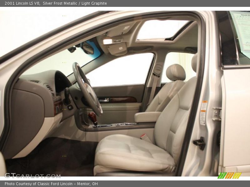 Silver Frost Metallic / Light Graphite 2001 Lincoln LS V8