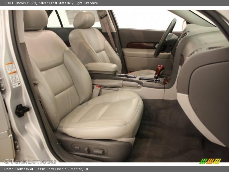 Silver Frost Metallic / Light Graphite 2001 Lincoln LS V8