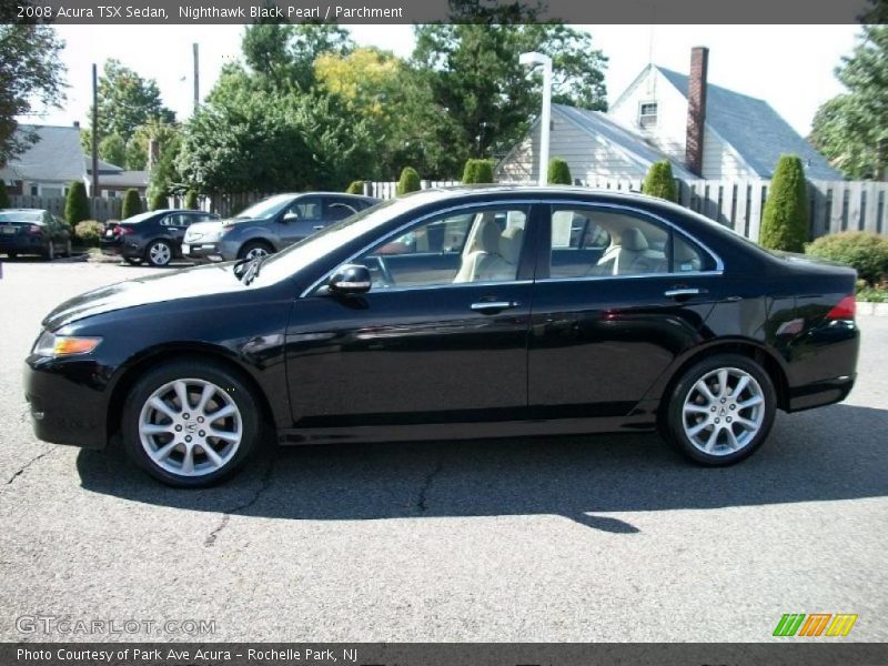 Nighthawk Black Pearl / Parchment 2008 Acura TSX Sedan