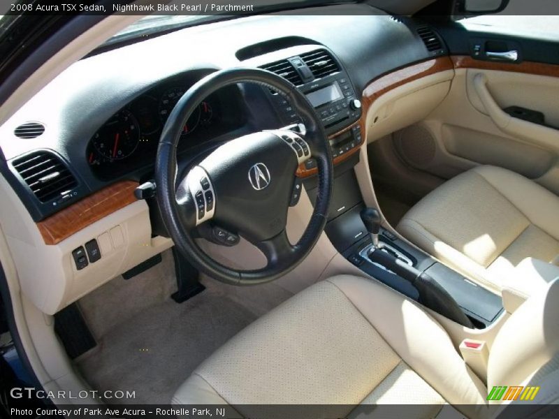 Nighthawk Black Pearl / Parchment 2008 Acura TSX Sedan