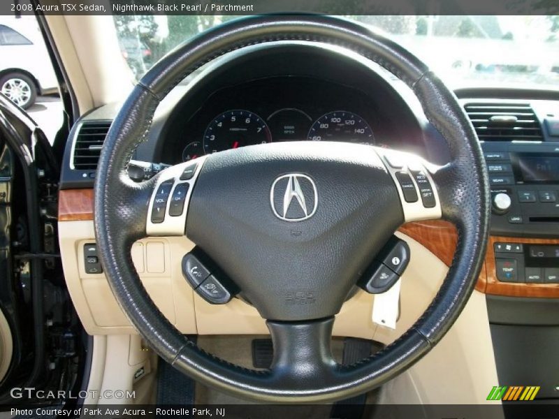 Nighthawk Black Pearl / Parchment 2008 Acura TSX Sedan