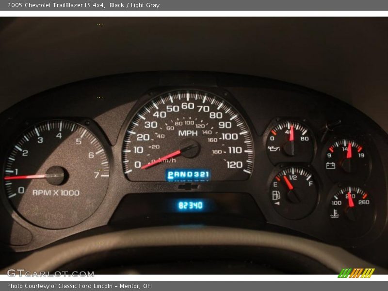 Black / Light Gray 2005 Chevrolet TrailBlazer LS 4x4