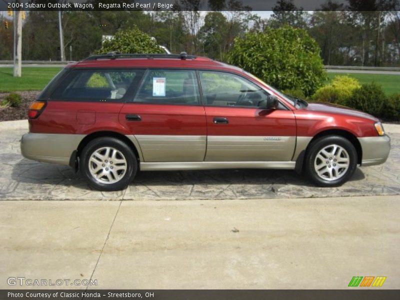 Regatta Red Pearl / Beige 2004 Subaru Outback Wagon