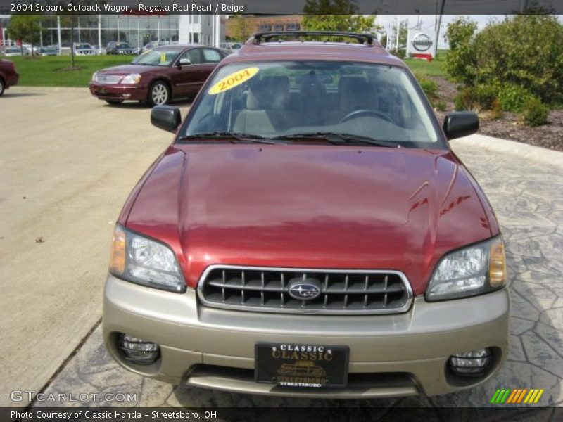 Regatta Red Pearl / Beige 2004 Subaru Outback Wagon