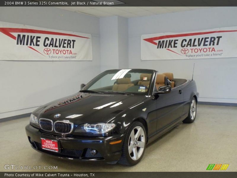 Jet Black / Natural Brown 2004 BMW 3 Series 325i Convertible