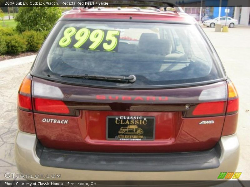 Regatta Red Pearl / Beige 2004 Subaru Outback Wagon