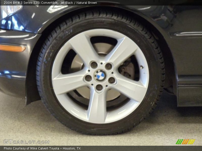 Jet Black / Natural Brown 2004 BMW 3 Series 325i Convertible