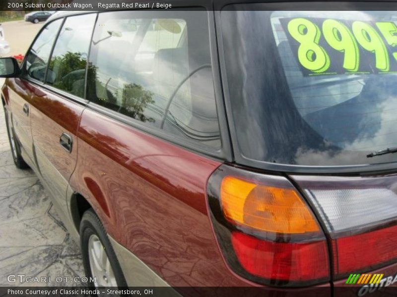 Regatta Red Pearl / Beige 2004 Subaru Outback Wagon