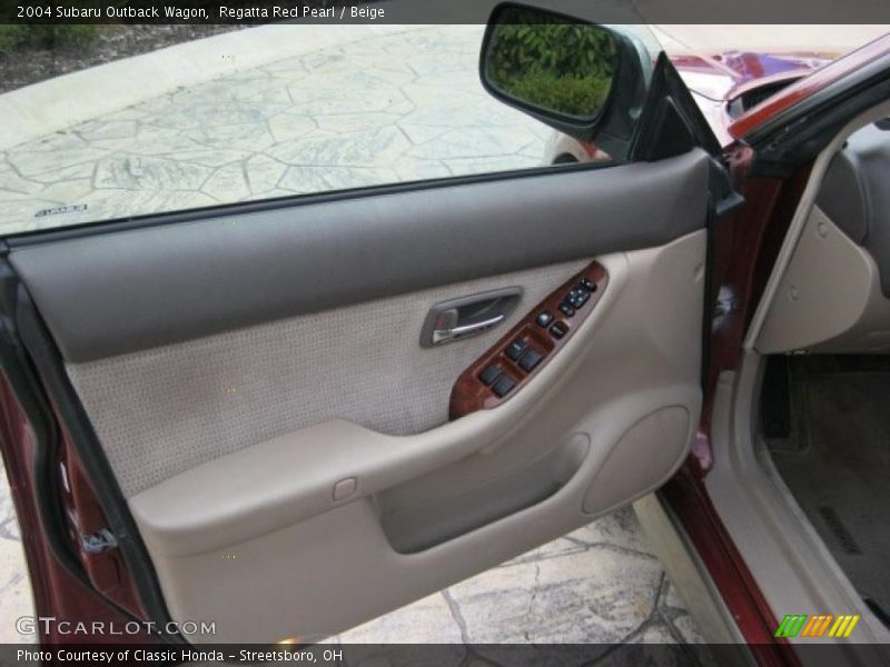 Regatta Red Pearl / Beige 2004 Subaru Outback Wagon