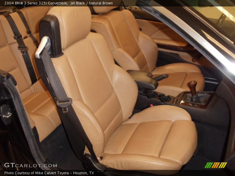 Jet Black / Natural Brown 2004 BMW 3 Series 325i Convertible
