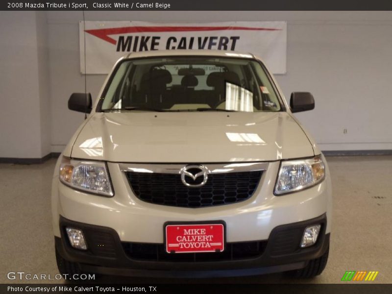 Classic White / Camel Beige 2008 Mazda Tribute i Sport
