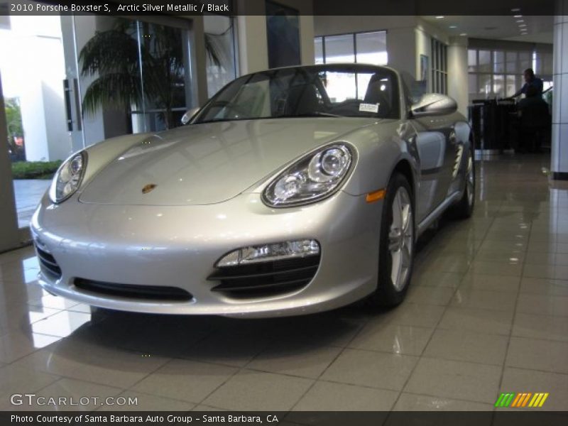 Arctic Silver Metallic / Black 2010 Porsche Boxster S