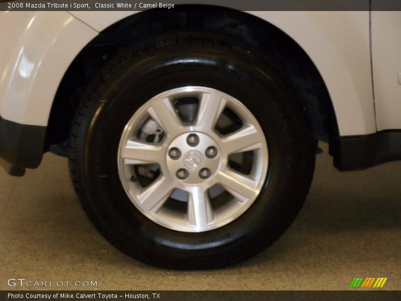 Classic White / Camel Beige 2008 Mazda Tribute i Sport