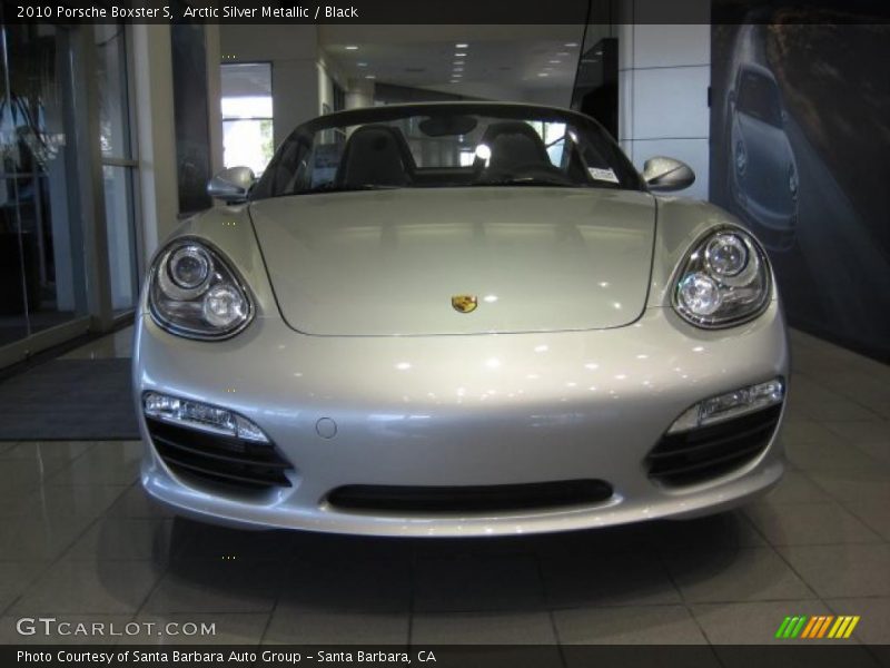 Arctic Silver Metallic / Black 2010 Porsche Boxster S
