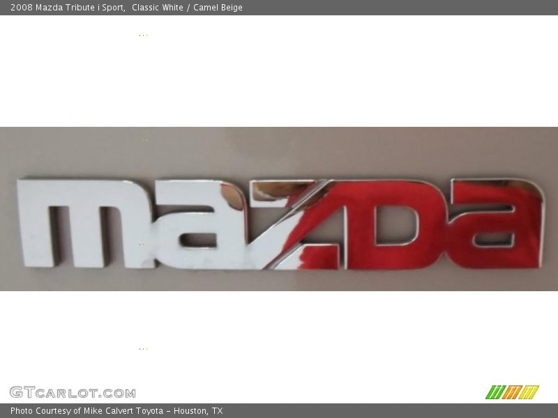 Classic White / Camel Beige 2008 Mazda Tribute i Sport