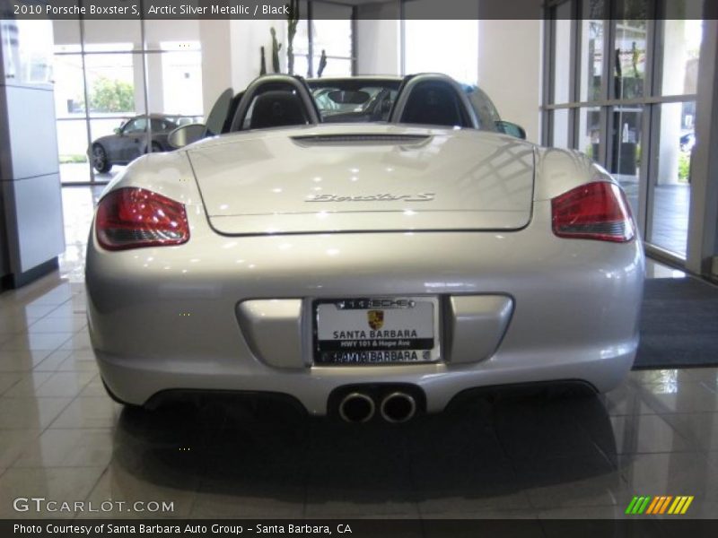 Arctic Silver Metallic / Black 2010 Porsche Boxster S