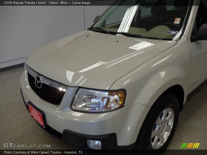 Classic White / Camel Beige 2008 Mazda Tribute i Sport