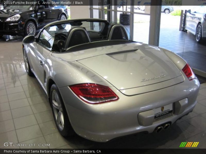 Arctic Silver Metallic / Black 2010 Porsche Boxster S