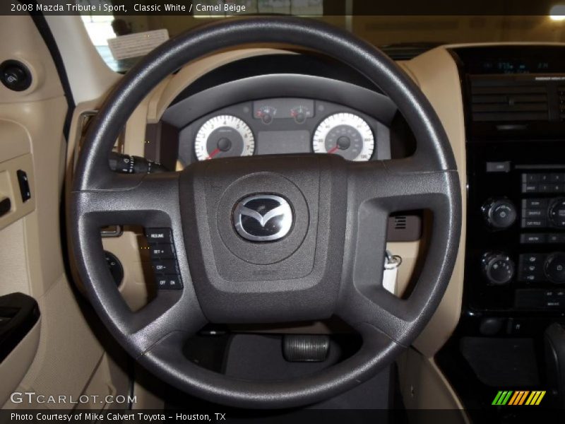Classic White / Camel Beige 2008 Mazda Tribute i Sport