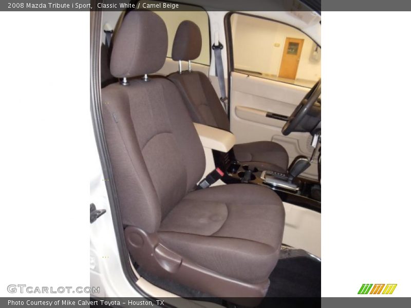 Classic White / Camel Beige 2008 Mazda Tribute i Sport