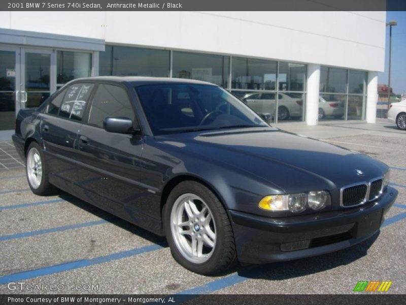 Anthracite Metallic / Black 2001 BMW 7 Series 740i Sedan