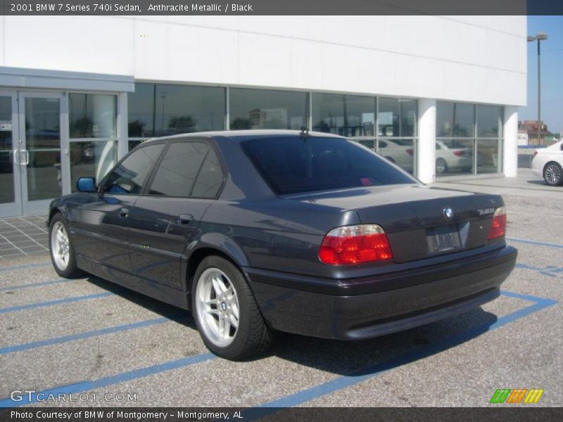 Anthracite Metallic / Black 2001 BMW 7 Series 740i Sedan