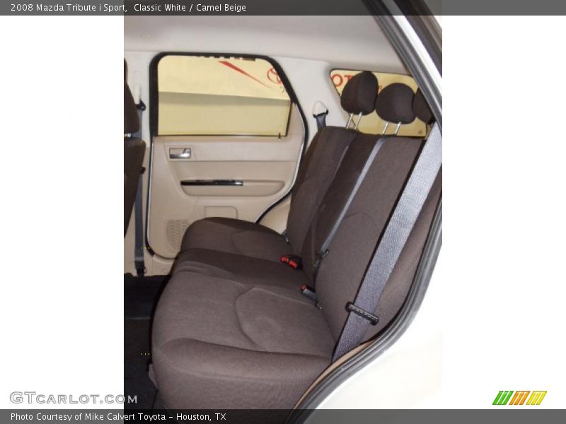 Classic White / Camel Beige 2008 Mazda Tribute i Sport