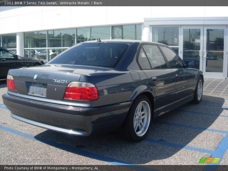 Anthracite Metallic / Black 2001 BMW 7 Series 740i Sedan