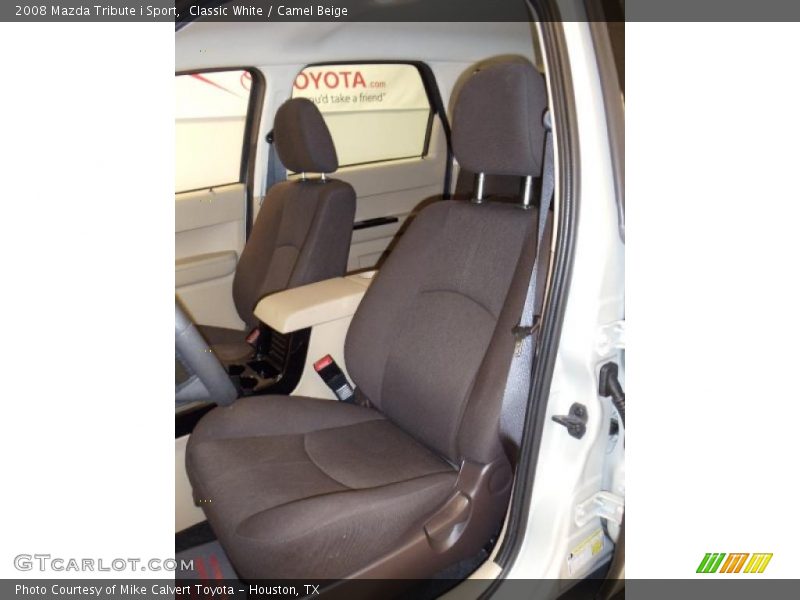 Classic White / Camel Beige 2008 Mazda Tribute i Sport