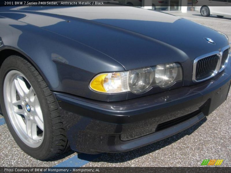 Anthracite Metallic / Black 2001 BMW 7 Series 740i Sedan