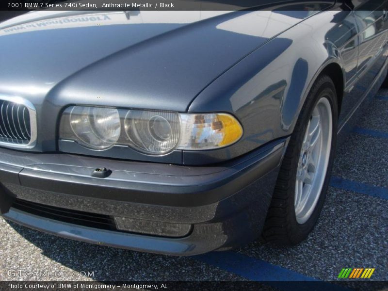 Anthracite Metallic / Black 2001 BMW 7 Series 740i Sedan