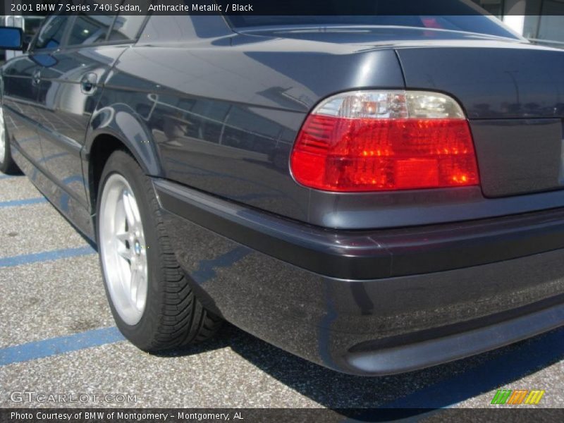 Anthracite Metallic / Black 2001 BMW 7 Series 740i Sedan